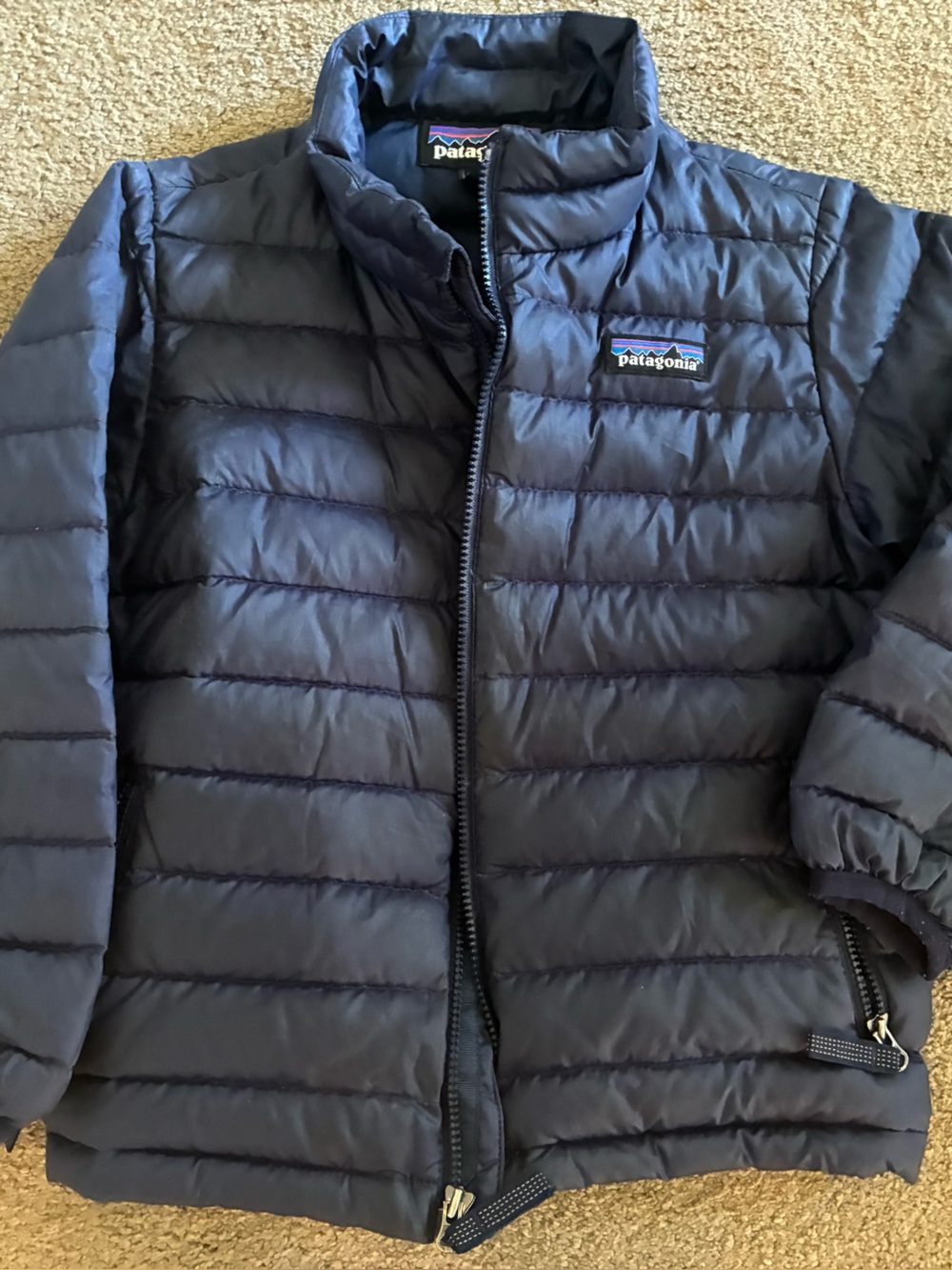 Patagonia kids Navy Down Sweater Jacket
